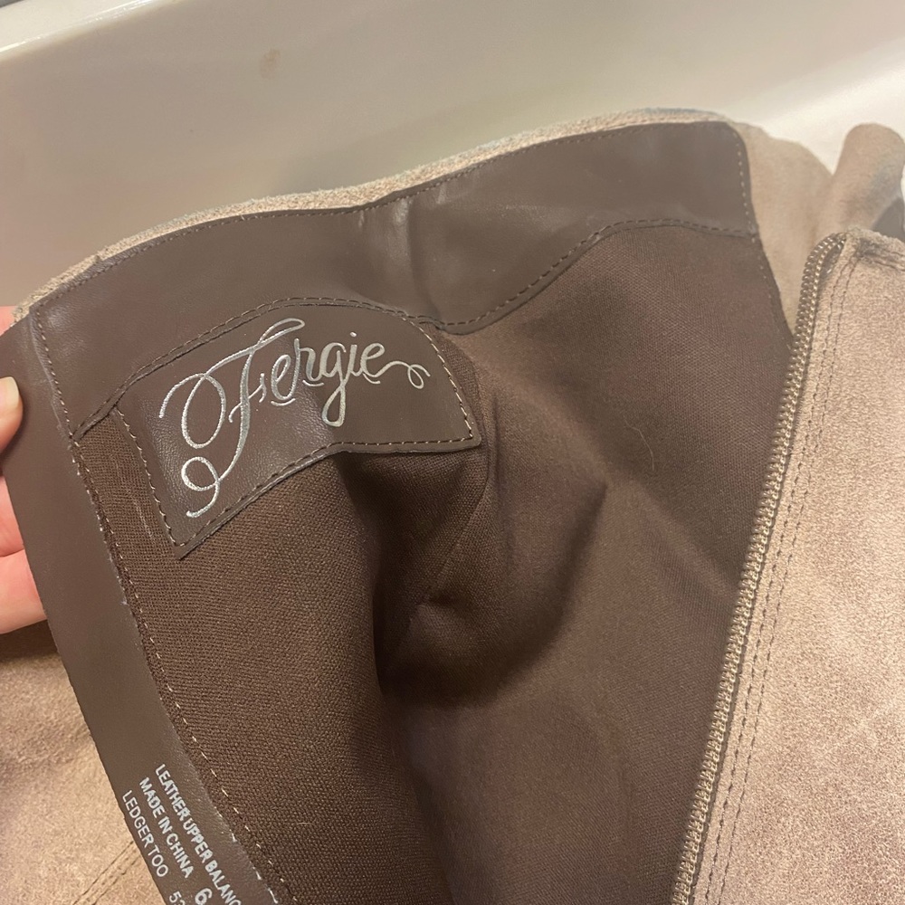Fergie knee high boots